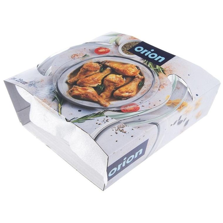 Orion, naczynie żaroodporne szklane z pokrywką, 27-23-11.5 cm, 2.2 l