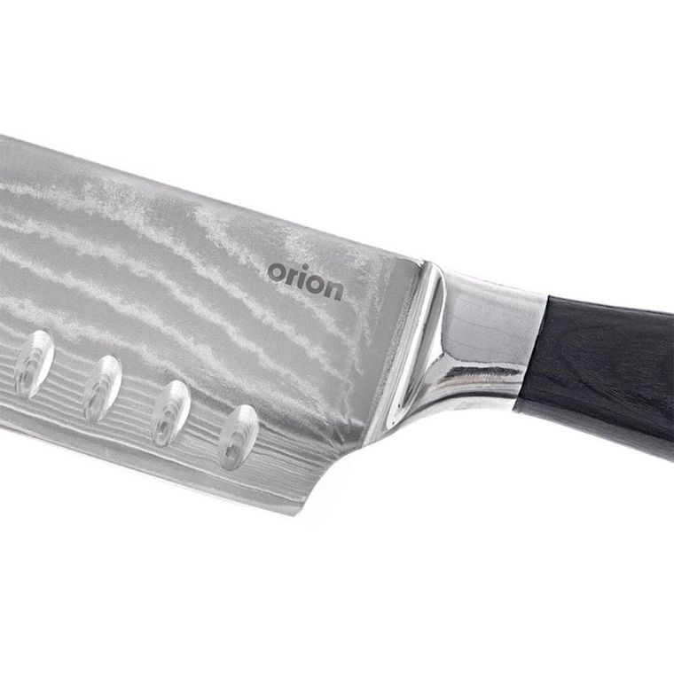 Orion, nóż Santoku, stalowy, Damascus, 31 cm