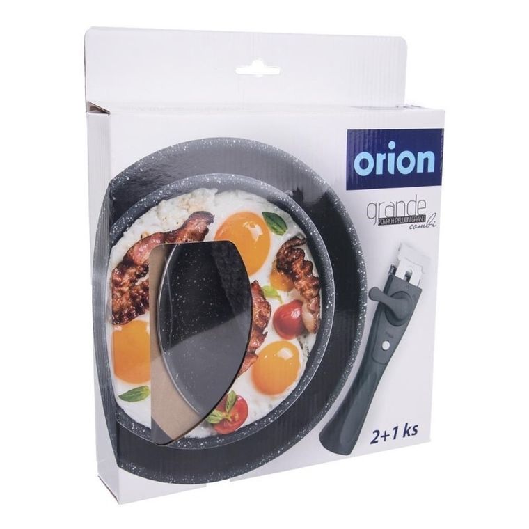 Orion, patelnia granitowa, odpinana, 20+26 cm