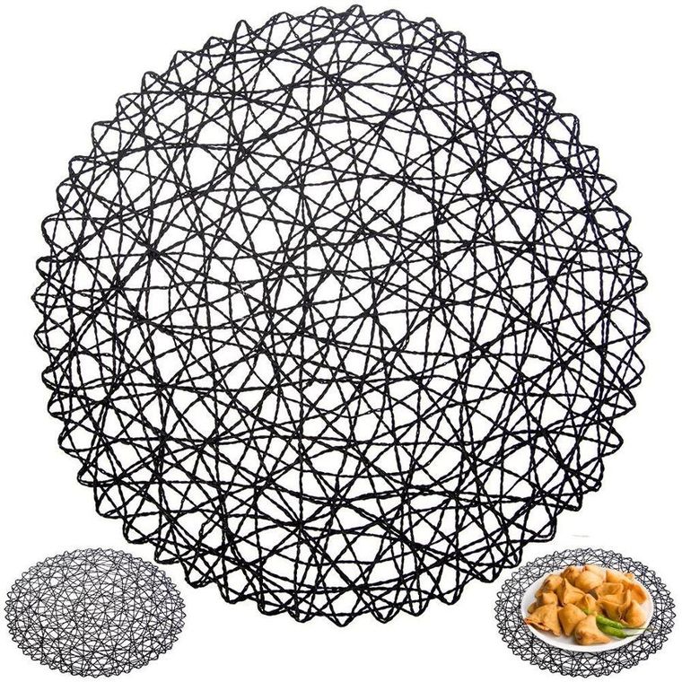 Orion, podkładka okrągła, czarna, 35 cm