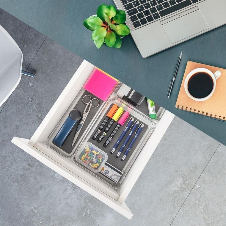 Orion, pojemnik do przechowywania, grey, 24-16-4.5 cm