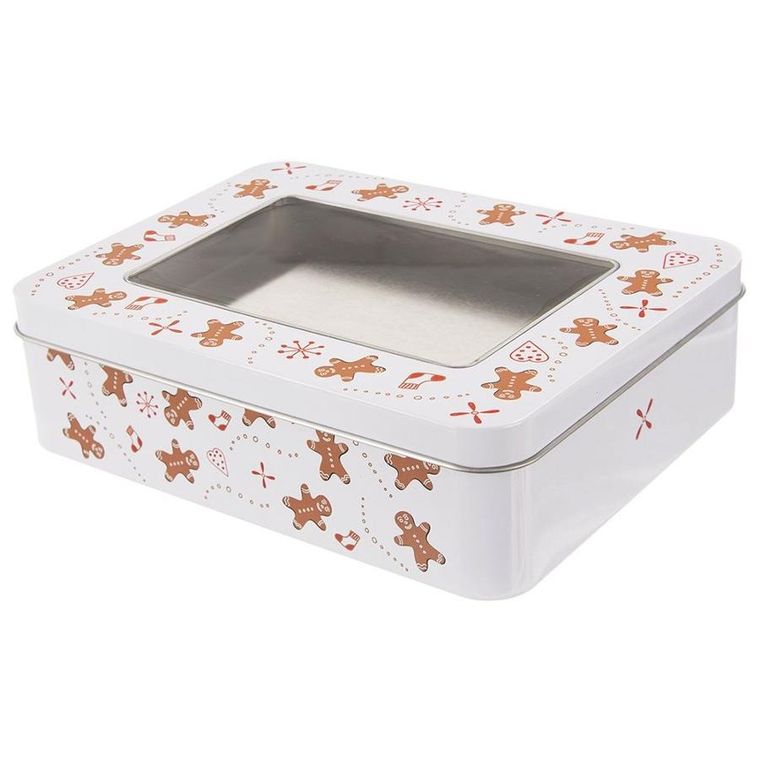 Orion, pojemnik na ciastka, metalowy, 18-14,5-5 cm