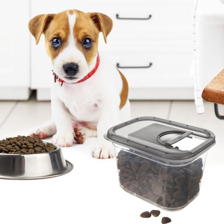 Orion, pojemnik na produkty sypkie z dozownikiem, grey, 1,3l