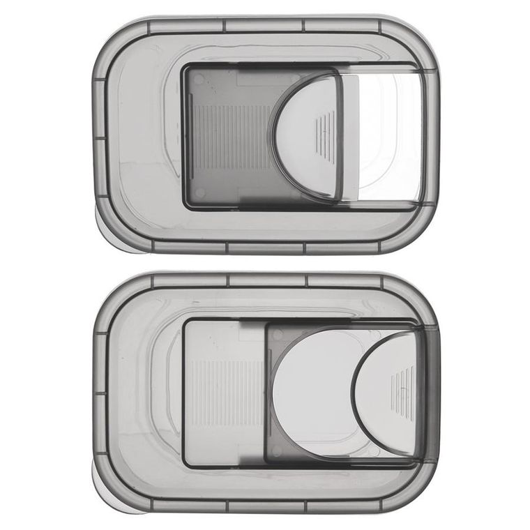 Orion, pojemnik na produkty sypkie z dozownikiem, grey, 1,9l