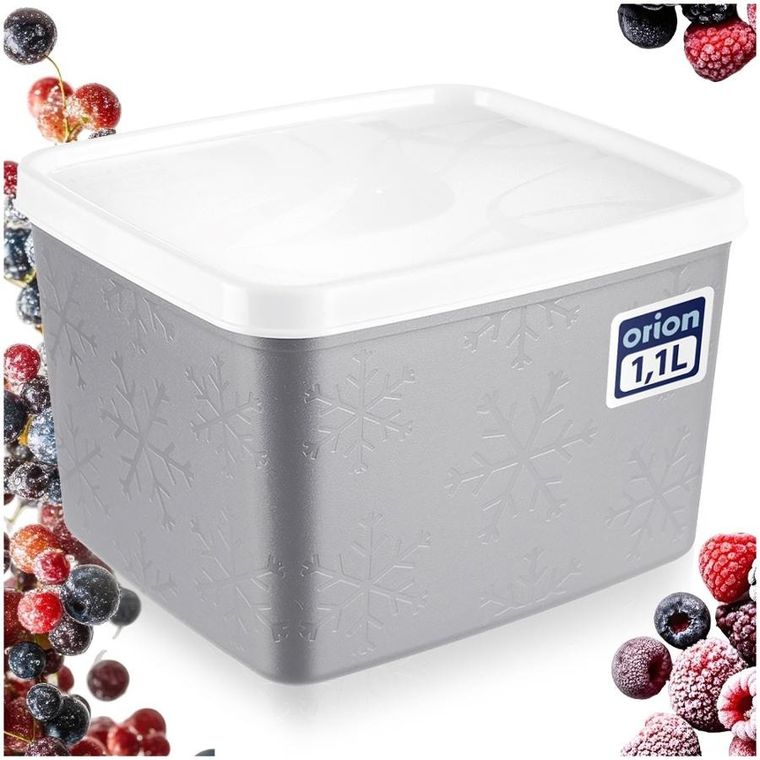 Orion, pojemnik na żywność z pokrywką, szary, 1,1 l