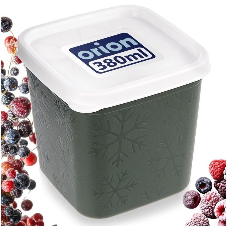 Orion, pojemnik na żywność z pokrywką, zielony, 380 ml