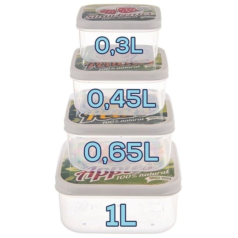 Orion, pojemniki na żywność, 4 szt.