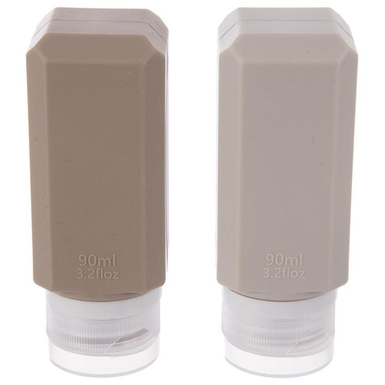 Orion, pojemniki podróżne na kosmetyki, silikonowe, w etui, 5 elementów