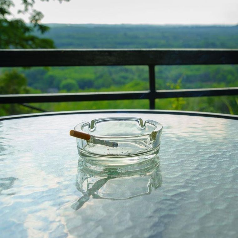 Orion, popielniczka szklana, okrągła, 10 cm