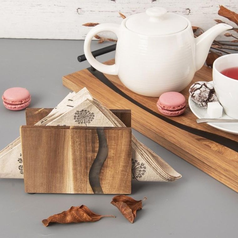 Orion, Rive, serwetnik drewniany, 12-8,5 cm