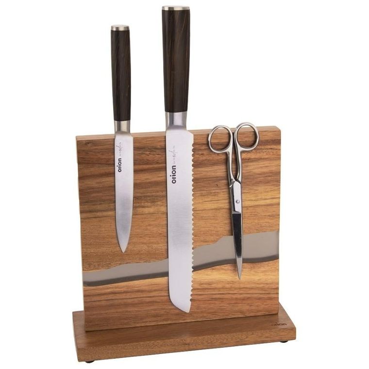 Orion, River, drewniany stojak na noże, magnetyczny