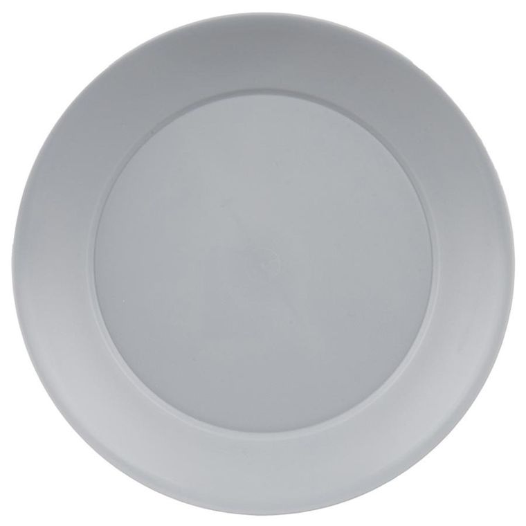 Orion, Sandy, talerze deserowe, plastikowe, szare, 20,5 cm, 6 szt.