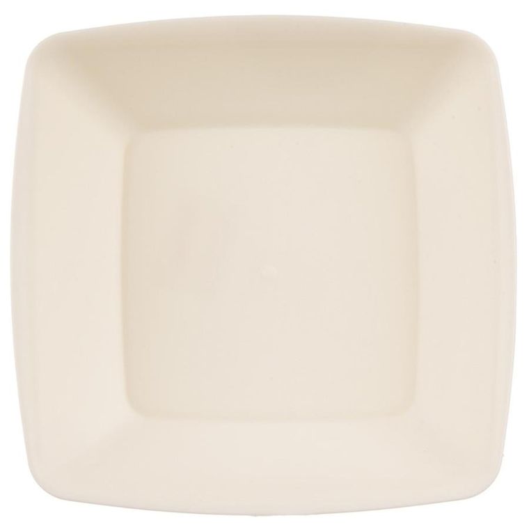 Orion, Sandy, talerze obiadowe, głębokie, plastikowe, kremowe, 17,5 cm, 500 ml, 6 szt.