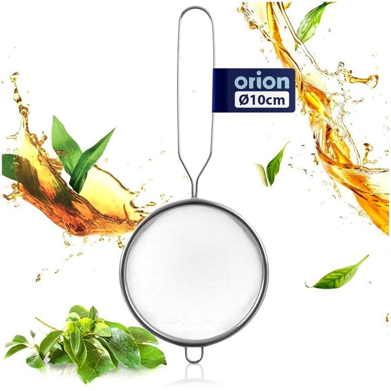 Orion, sitko kuchenne, stalowe z uchwytem, 10 cm