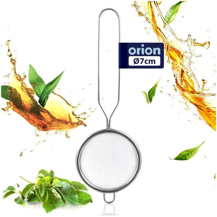Orion, sitko kuchenne, stalowe z uchwytem, 7 cm