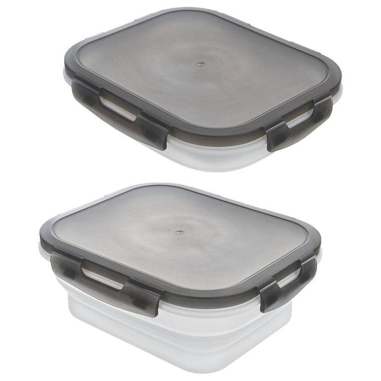 Orion, składany pojemnik kuchenny do żywności, z uszczelką, silikonowy zamykany, 1 l