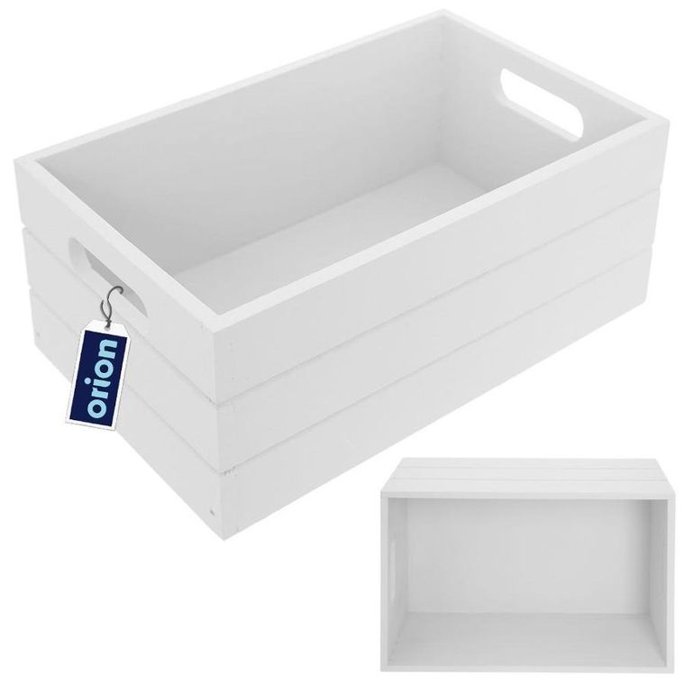 Orion, skrzynka do przechowywania, drewniana, 31-21-13 cm