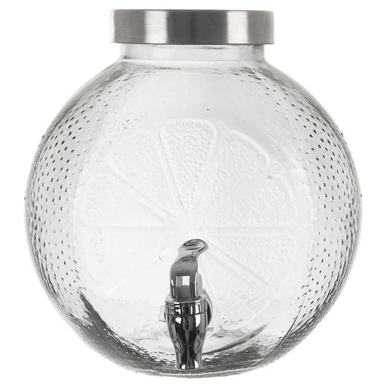 Orion, słój do napojów z kranikiem, szklany, 5.4 l