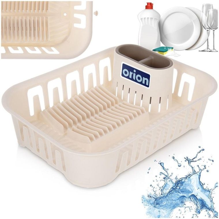 Orion, suszarka na naczynia, kremowa, 39-29-11 cm