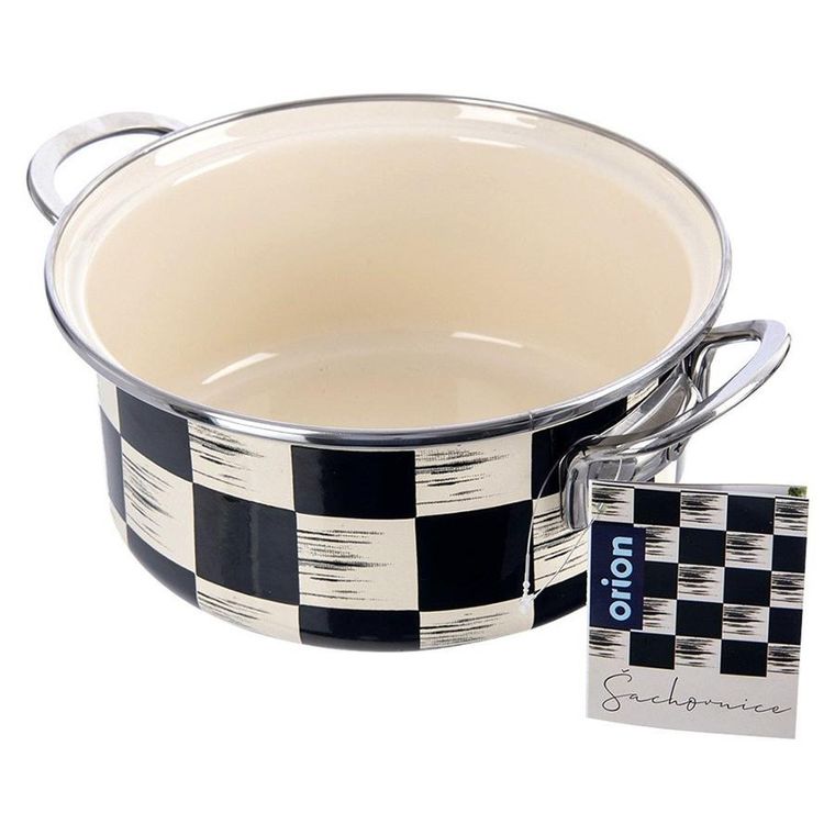 Orion, Szachownica, garnek emaliowany, 20 cm, 2,2l