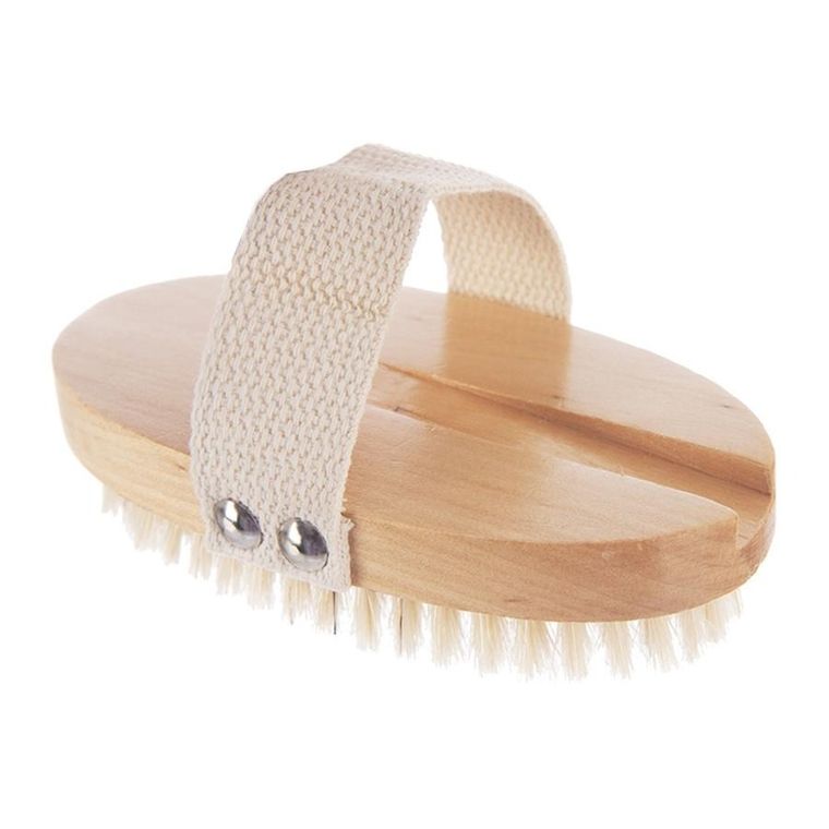 Orion, szczotka do masażu, drewniana, na sucho i do kąpieli, 42 cm