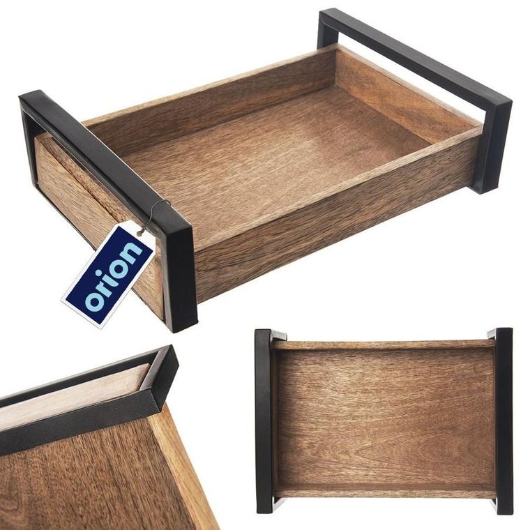 Orion, taca do serwowania drewniana, Mango, 30.5-22 cm
