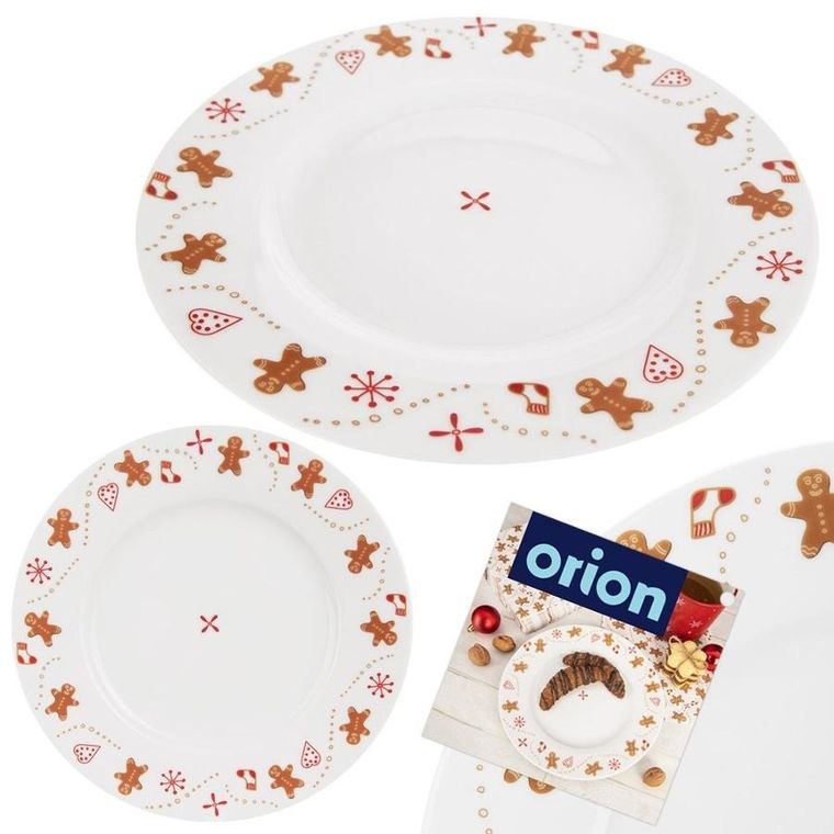 Orion, talerz deserowy, porcelanowy, 20 cm