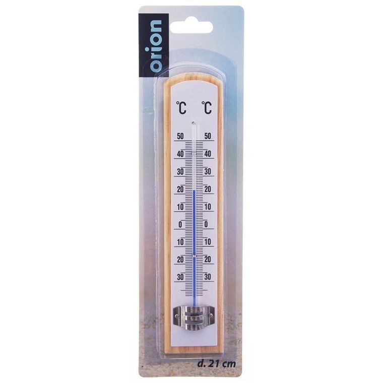Orion, termometr uniwersalny, drewniany, 21 cm