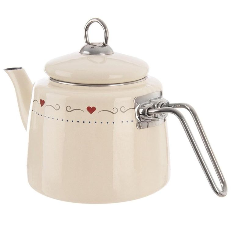 Orion, Tonca, czajnik emaliowany, kremowy, 1,6 l