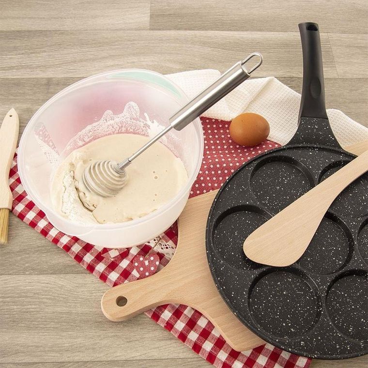 Orion, trzepaczka do jaj, kuchenna, spiralna, stalowa, 26 cm