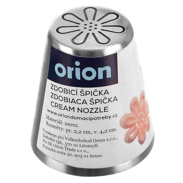 Orion, tylka do dekoracji, stalowa, kwiatek