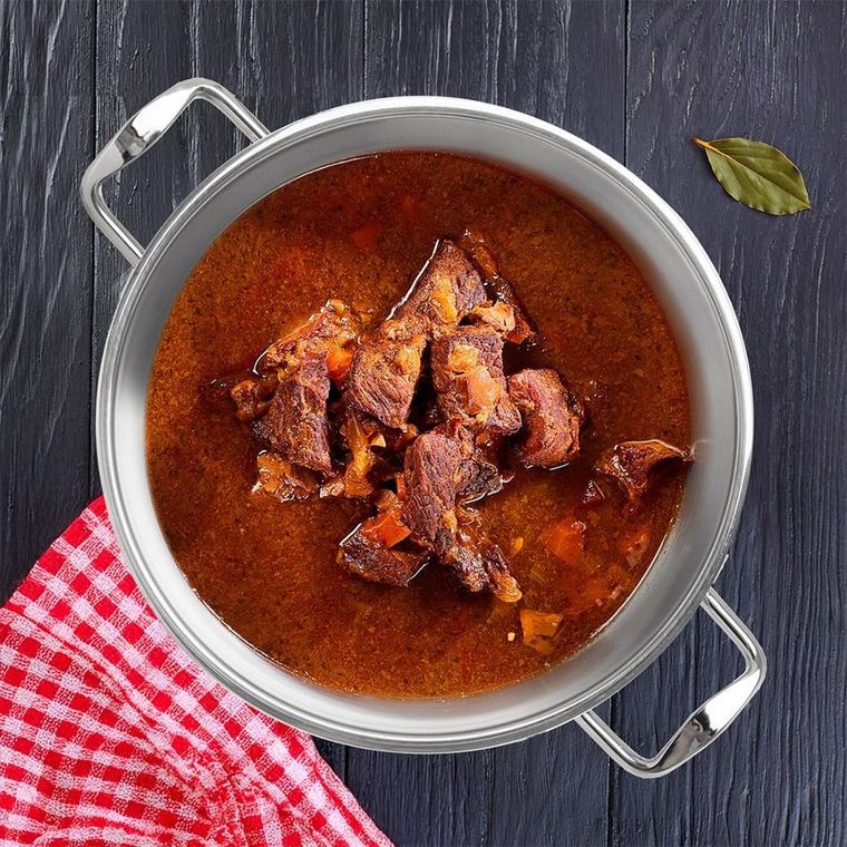 Orion, Venice, garnek stalowy z pokrywką, 24 cm, 6,2l