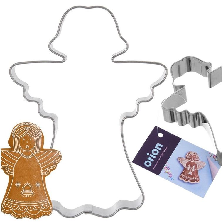 Orion, wykrawacz do ciastek, stalowy, anioł, 8 cm