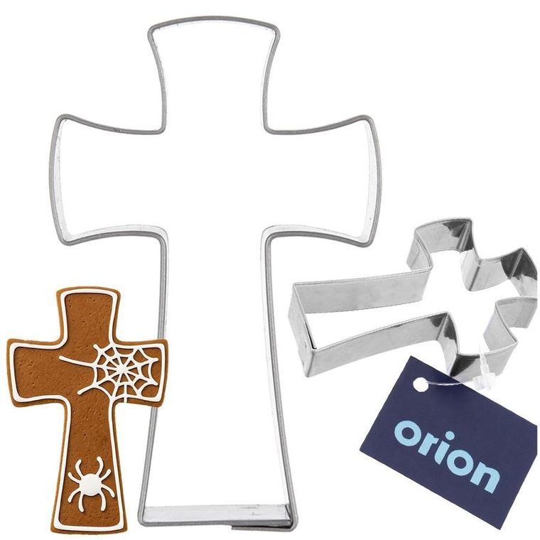 Orion, wykrawacz do ciastek, stalowy, krzyż, 6,4 cm