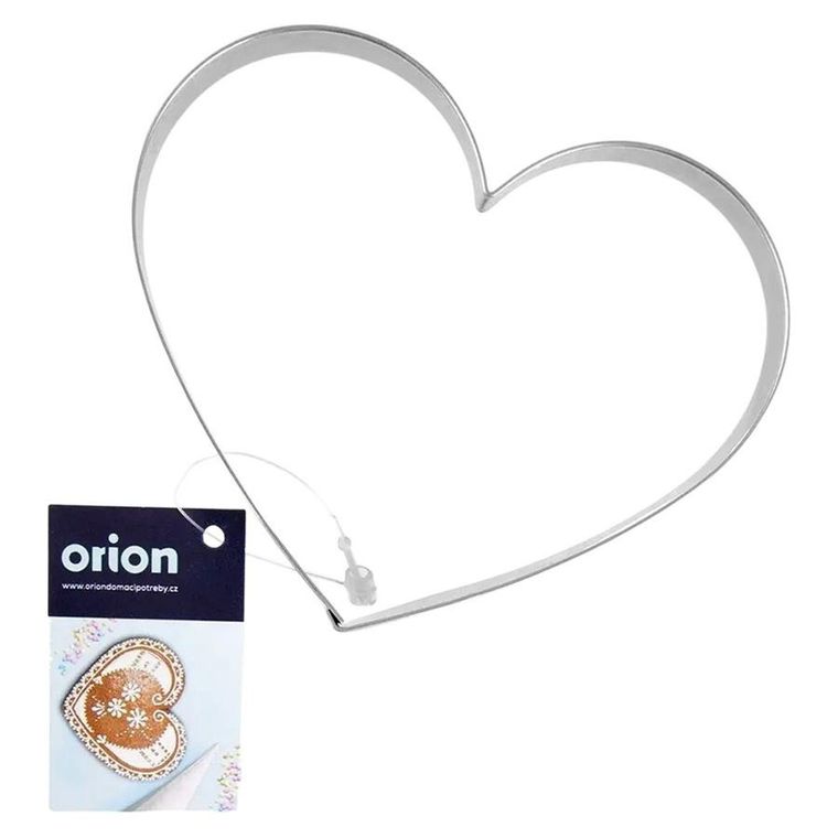 Orion, wykrawacz do ciastek, stalowy, serce, 9,5 cm