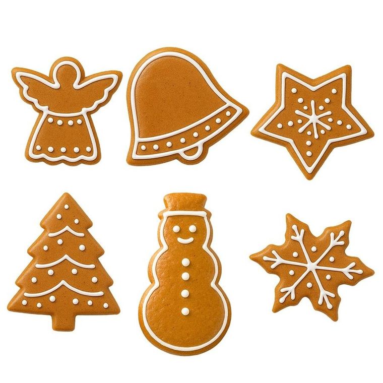 Orion, wykrawacze do ciastek, stalowe, 6 szt.