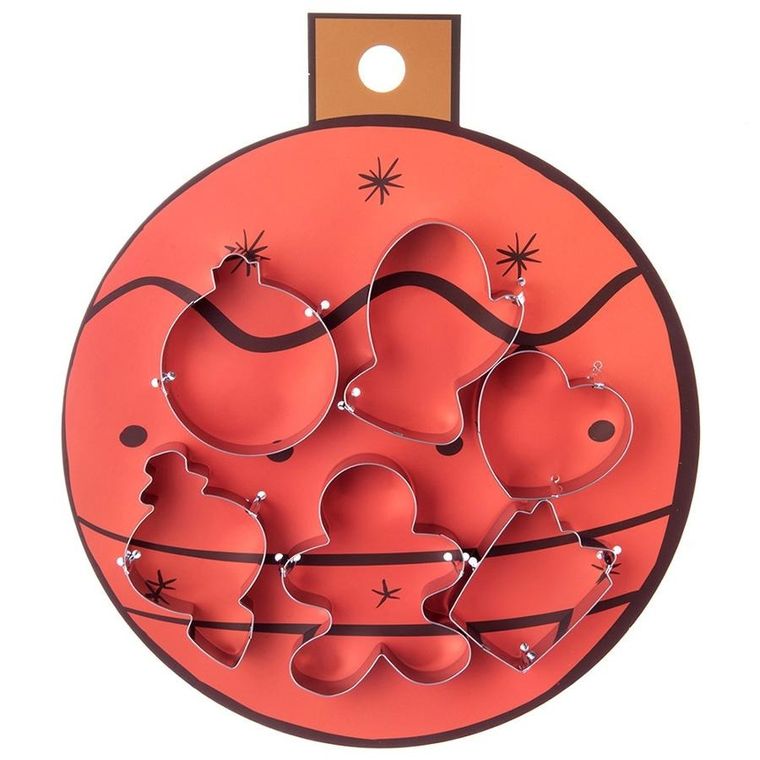 Orion, wykrawacze do ciastek, stalowe, 6 szt.