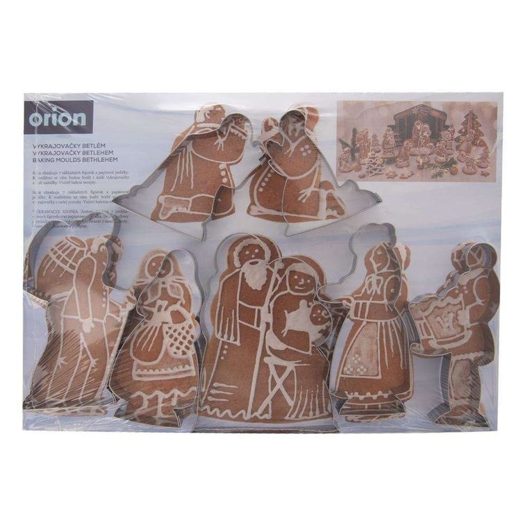 Orion, wykrawacze świąteczne, szopka, 7 szt.