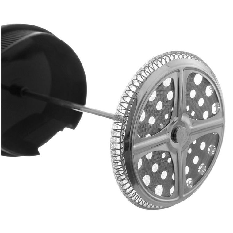 Orion, zaparzacz tłokowy do kawy i herbaty, szklany, czarny, 400 ml