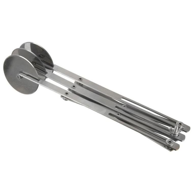 Orion, znacznik rozstawny do ciasta z 3 ostrzami, stalowy, 25 cm