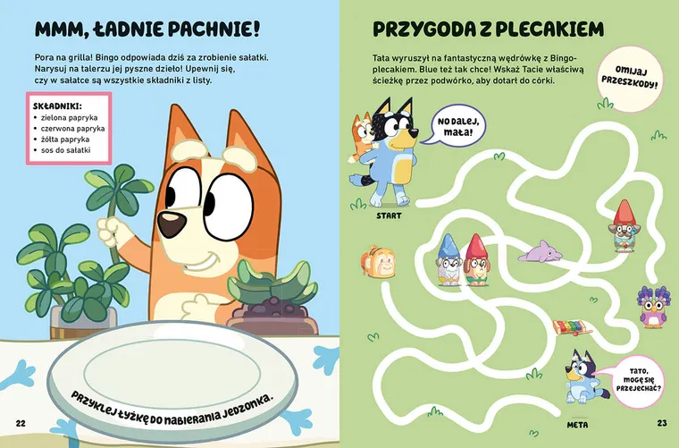 Oto Bluey! Zabawy i zadania z naklejkami