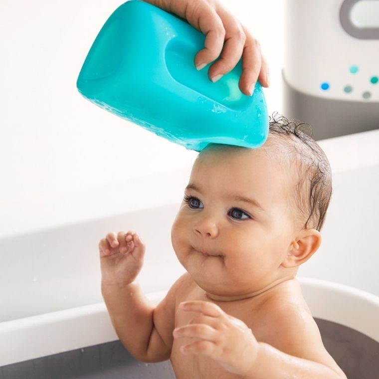 OXO, silikonowy kubek do mycia głowy, teal