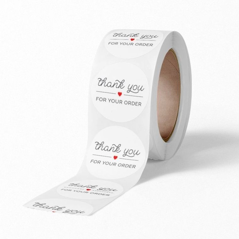 Ozdobne naklejki Thank You For your Order, wzór 2