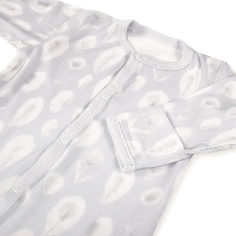 Pajac niemowlęcy, szary, Bamboo, Eevi