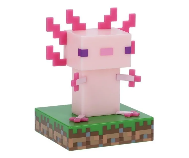 Paladone, Icons, Minecraft, Axolotl, lampka, 11 cm