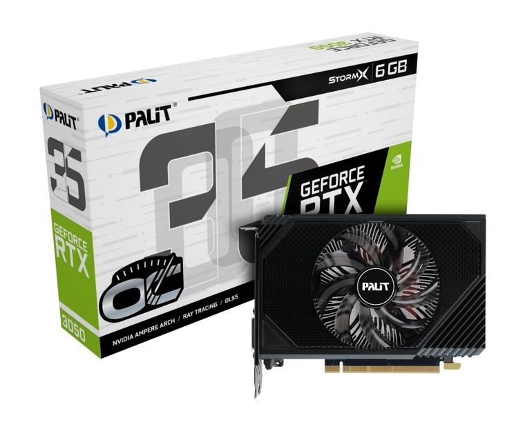 Palit, karta graficzna, RTX 3050 Stormx OC 6GB