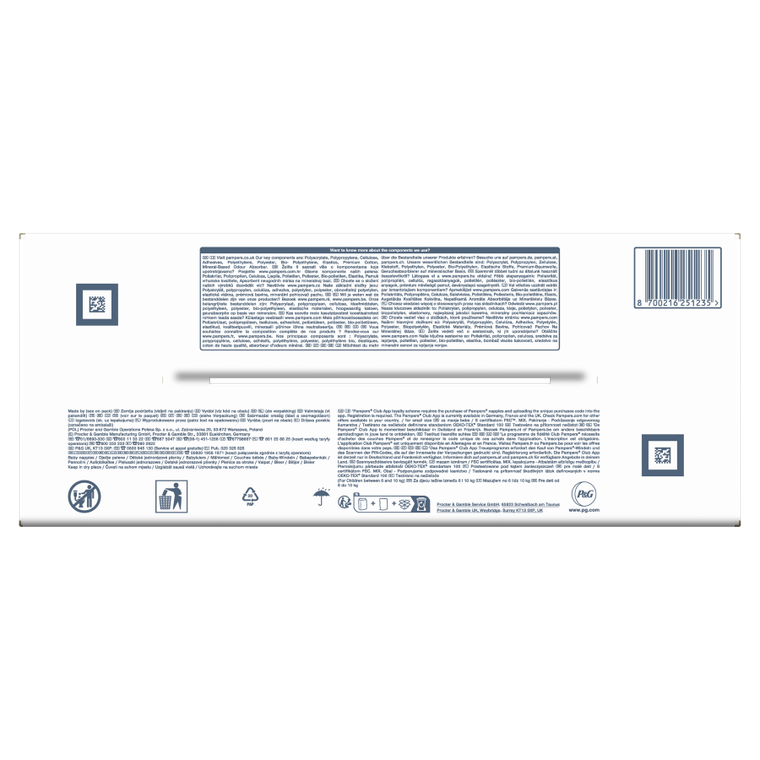 Pampers, Harmonie Baby, pieluchy jednorazowe, rozmiar 3, 6-10 kg, 186 szt.