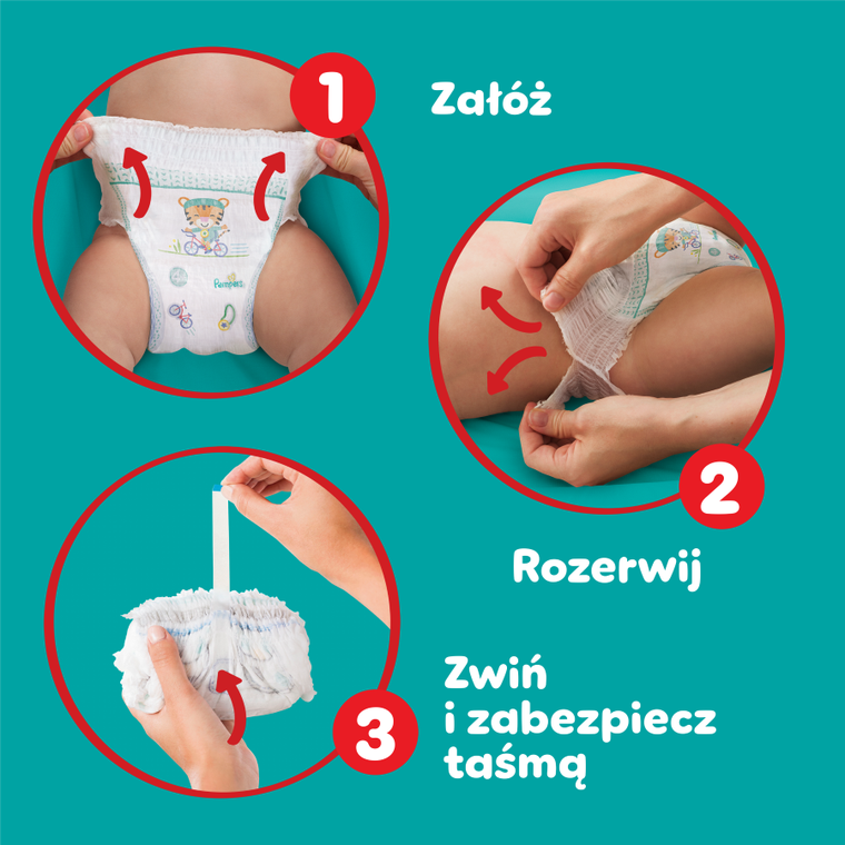 Pampers, Pants, pieluchomajtki, rozmiar 7, 15+ kg, 74 szt.