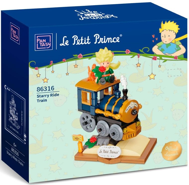 Pantasy, Mały Książę, Gwiezdna podróż, pociąg, klocki konstrukcyjne, 205 elementów
