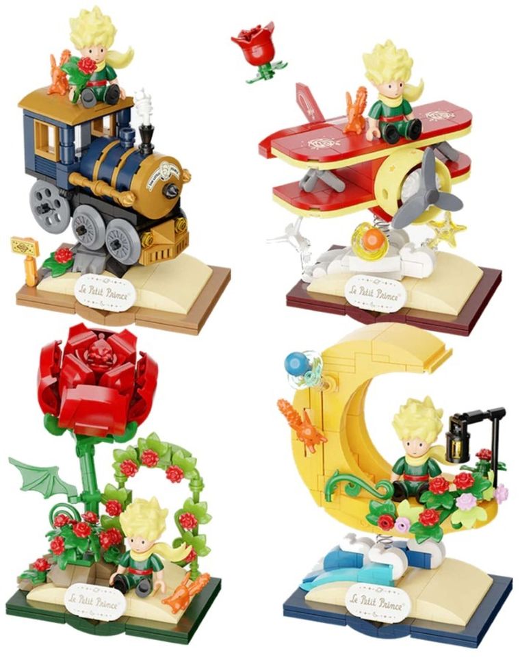 Pantasy, Mały Książę, Gwiezdna podróż, róża, klocki konstrukcyjne, 196 elementów